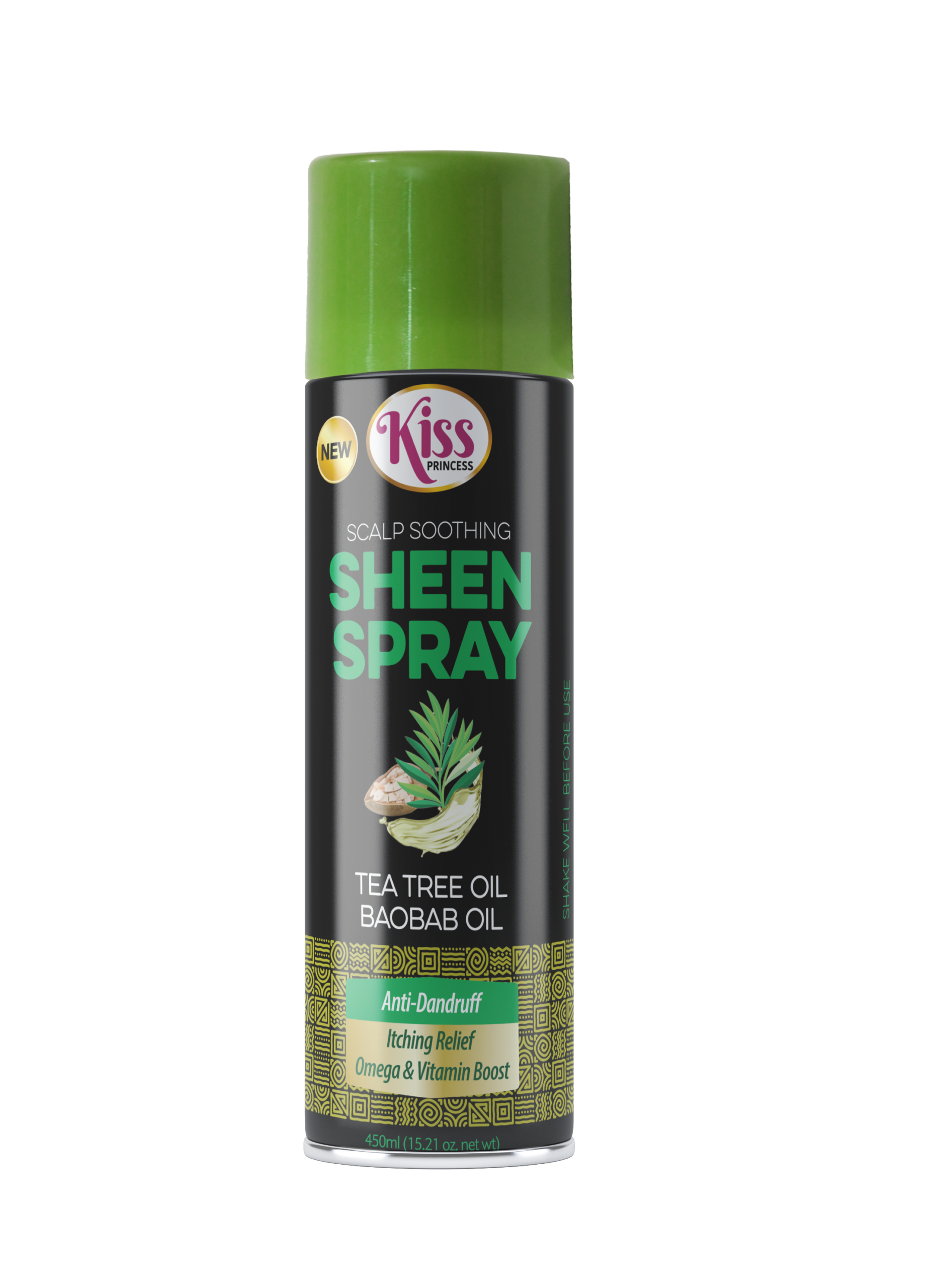 Kiss Princess Tea Tree  Sheen Spray 450ml